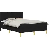 vidaXL Bedframe Zwart 120 x 190 cm Polyester