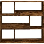 vidaXL Kamerscherm 100x33x94,5 cm bewerkt hout gerookt eikenkleurig