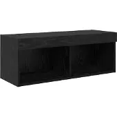 vidaXL TV Wandmeubels 6 st Zwart Eiken Bewerkt hout