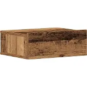 vidaXL Nachtkastjes 2 st zwevend 40x32x15 cm bewerkt hout oud hout