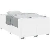 vidaXL Bedframe Wit 120 x 190 cm Stof
