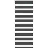 vidaXL Zebra rolgordijn 55x150 cm stofbreedte 50,9 cm zwart