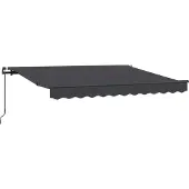 vidaXL Uitschuifbare luifel Antraciet 250 x 200 cm Stof