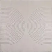 vidaXL Vloerkleden Vierkant GALATI Crème 120 x 120 cm Polyester