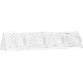 vidaXL Konijnenkooi zilver 430 x 100 x 85 cm Gegalvaniseerd staal