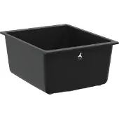 vidaXL Wasbak 80% Kwarts en 20% Hars 370 x 460 mm Zwart