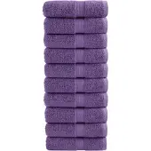 vidaXL Gastendoekjes SOLUND 10 st 600 g/m² 30x50 cm paars