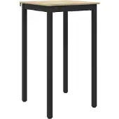 vidaXL - Staande - Bartafel - Bewerkt - hout - Vierkant