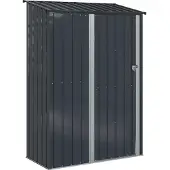 vidaXL Tuinhuizen, antraciet, 140,5 x 74 x 200 cm, metaal
