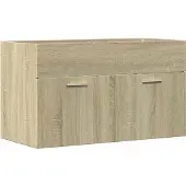 vidaXL Wastafelkast 80x38,5x46 cm spaanplaat sonoma eikenkleurig