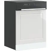 vidaXL Vaatwasserfront Porto, hoogglanzwit, 60x1,5x57 cm