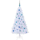 vidaXL Kunstkerstboom met 150 LED Wit 150 cm PVC en Staal