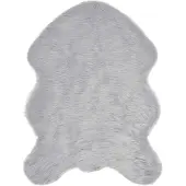 vidaXL Tapijt van imitatie schapenvacht TAFALLA Grijs 80 x 120 cm