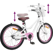 vidaXL Kinderfiets 18 Inch voor 5-7 jaar oud Wit