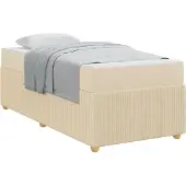 vidaXL Bedframe Crème 100 x 200 cm Stof
