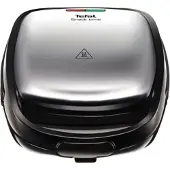 Tefal SW341D12 - sandwichmaker - 700 W vermogen, roestvrijstalen platen met anti-aanbaklaag