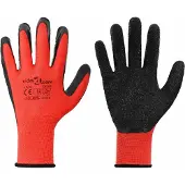 vidaXL Werkhandschoenen 12 st Rood en Zwart 10 / xl Latex Coating