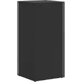 vidaXL Zijplank 33 x 32 x 70,5 cm Bewerkt hout Zwart