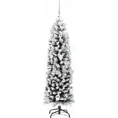 vidaXL Kunstkerstboom Groen 150 cm PVC en Staal en Kunststof