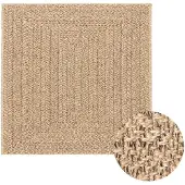 vidaXL Vloerkleed ZIZUR binnen en buiten 200x200 cm jute look