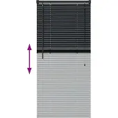 vidaXL Venetiaanse Jaloezieën Zwart 60 x 2,5 x 130 cm Aluminium