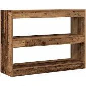 vidaXL Boekenkast 2-laags 100 x 30 x 72 cm Bewerkt hout Oud hout
