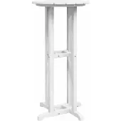vidaXL Bartafel Wit 55 x 55 x 107 cm Polyetheen