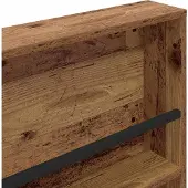 vidaXL Tijdschriftenrek Oudhout 100 x 12 x 70 cm Bewerkt hout