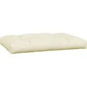 vidaXL Palletkussens 3 st stof crèmekleurig
