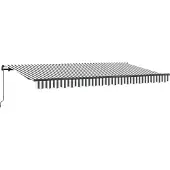 vidaXL Uitschuifbare luifel Antraciet 400 x 200 cm Stof