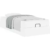 vidaXL Bedframe met matras Anders 2 st Wit PVC