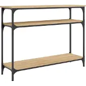 vidaXL Wandtafel 100x29x75 cm bewerkt hout sonoma eikenkleurig