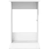 vidaXL Bijzettafel Wit 40 x 38 x 62,5 cm Bewerkt hout