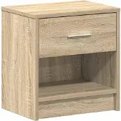 vidaXL Nachtkastje met lade 39x28x41 cm sonoma eikenkleurig
