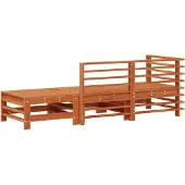 vidaXL Sectie Sofa Eenheden 3 Stuk Waskleur Bruin Massief grenenhout