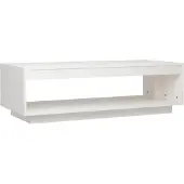vidaXL Salontafel 110x50x33,5 cm massief grenenhout wit