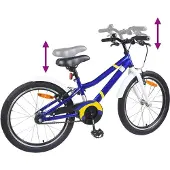 vidaXL Kinderfiets 20 Inch voor 6-11 jaar oud Blauw wit