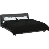 vidaXL Volledig Jaar Dekbed Gekwilt Zwart 200 x 240 cm Microvezel