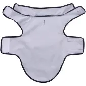 vidaXL Hondenregenjas met reflecterende strips polyester marineblauw S