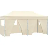 vidaXL Partytent, 291 x 580 x 315 cm, crème, Oxford-stof