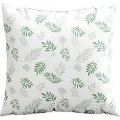 vidaXL Verspreiding Kussens 4 st Polyester stof Bladpatroon 40 x 40 cm