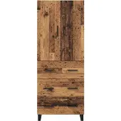 vidaXL Hoge kast, 2 stuks, gerecycled hout, 69,5 x 34 x 180 cm