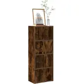 vidaXL Boekenkast 40x24x102 cm bewerkt hout gerookt eikenkleurig