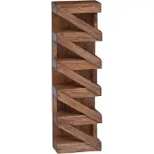 vidaXL Wijnrek Naturel 24 x 14 x 80 cm Massief Mahoniehout