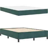 vidaXL Bedframe Donkergroen 160 x 200 cm Stof