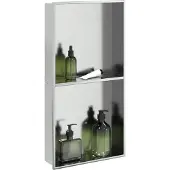 vidaXL Douchenis 32x62x9 cm roestvrijstaal geborsteld zilverkleurig