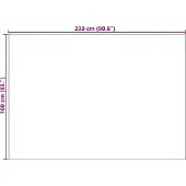 vidaXL Binnen kleed SIROLO Crèmekleurig 160 x 230 cm Polyester