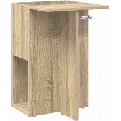 vidaXL Bijzettafel Sonoma Eik 35 x 40 x 55 cm Bewerkt hout