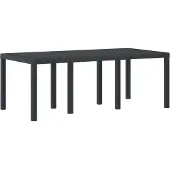 vidaXL Weerbestendige Tuintafel Antraciet 200 x 100 x 73 cm