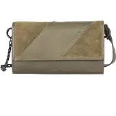 Spikes & Sparrow Spikes en Sparrow Mini Crossbody / Wallet Portemonnee RFID Flower Olive